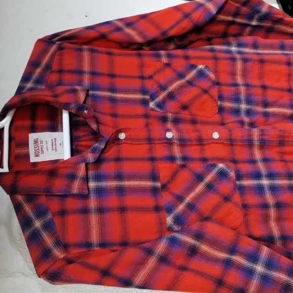 Women's flannel red and blue - Picture 2 of 5